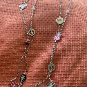 Juicy Couture long necklace with charms